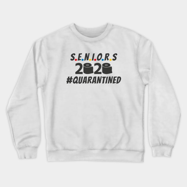 Seniors Class of 2020 Quarantined Wine Design Crewneck Sweatshirt by notami